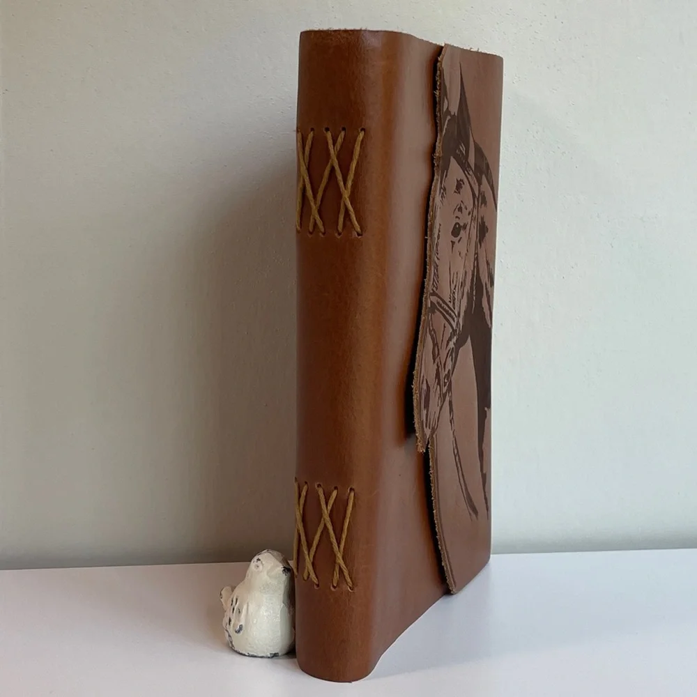 Cracker Barrel Horse Die Cut Leather Journal